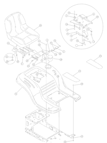 Fender Assembly Diagram and Parts List for 13AC762F729 2005 Yard Machines Lawn Tractor